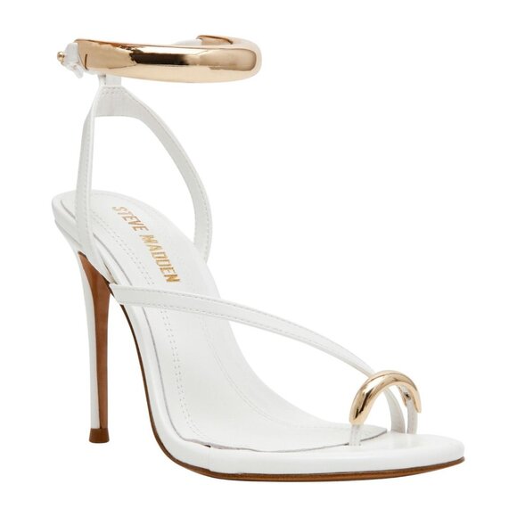 NWT Steve Madden Women's Tia Pump Stiletto Heels TIA04S1 White 9M - Picture 1 of 12